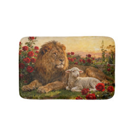 Alfombrilla De Baño Lion & Lamb in the Roses