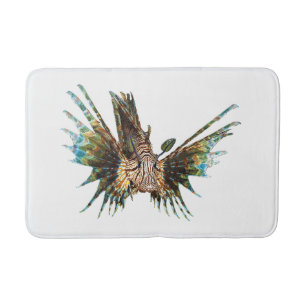 Alfombrilla De Baño Lionfish - Diseño abstracto - Cortar una foto