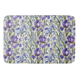 Alfombrilla De Baño Lirio azul y morado