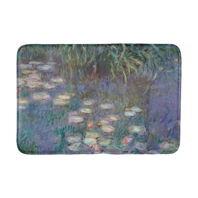 Alfombrilla De Baño Lirios de agua de Monet (Anverso)