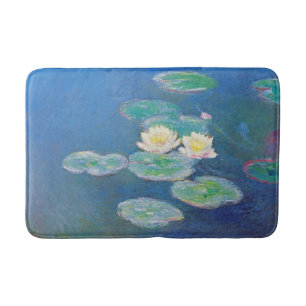 Alfombrilla De Baño Lirios de agua, igualando efecto de Claude Monet