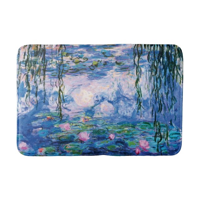 Alfombrilla De Baño Lirios del agua de Monet (Anverso)