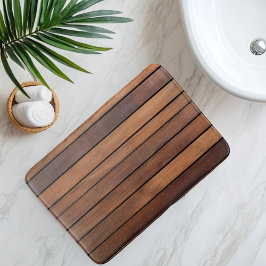 Alfombrilla De Baño Listón de Madera Falsa