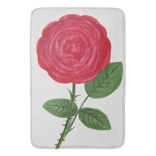 Alfombrilla De Baño Litografía de rosa antigua, François-Frédéric Grob