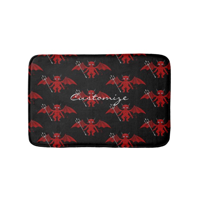 Alfombrilla De Baño Little Red Devil Thunder_Cove (Anverso)