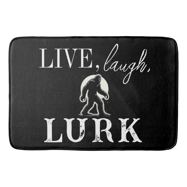 Alfombrilla De Baño Live, Laugh, Lurk (Anverso)
