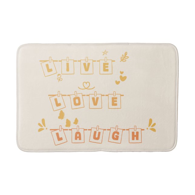 Alfombrilla De Baño Live Love Lauder Cute Notedry Bath Mat (Anverso)