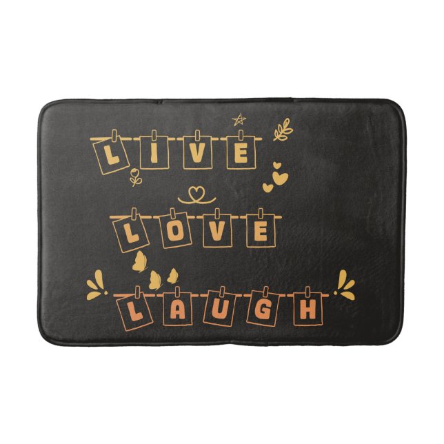 Alfombrilla De Baño Live Love Lauder Cute Notedry Bath Mat (Anverso)