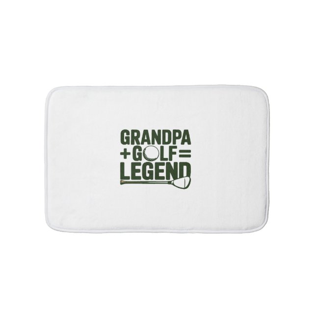 Alfombrilla De Baño Llámame Abuelo, Mírame Golf (Anverso)