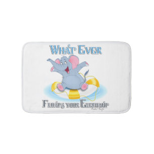 Alfombrilla De Baño Lo que sea que flote tu elefante