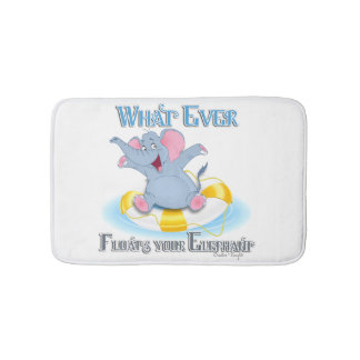 Alfombrilla De Baño Lo que sea que flote tu elefante