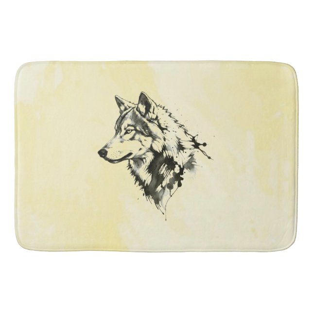 Alfombrilla De Baño Lobo (Anverso)