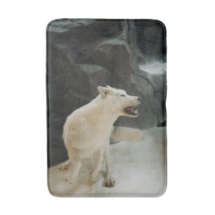 Alfombrilla De Baño Lobo blanco