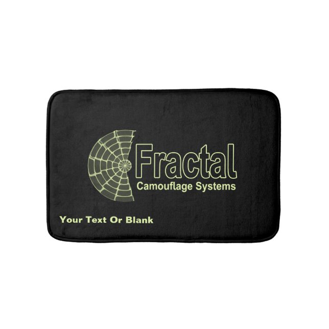 Alfombrilla De Baño Logotipo de los sistemas de camuflaje fractales (Anverso)