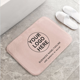 Alfombrilla De Baño Logotipo y texto promocional de Rubor para empresa