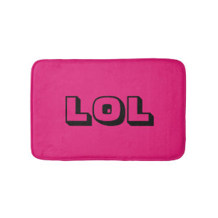Alfombrilla De Baño "LOL" Ríe en voz alta y divertida