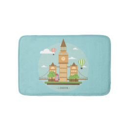Alfombrilla De Baño Londres Inglaterra: Bath Mat Aqua