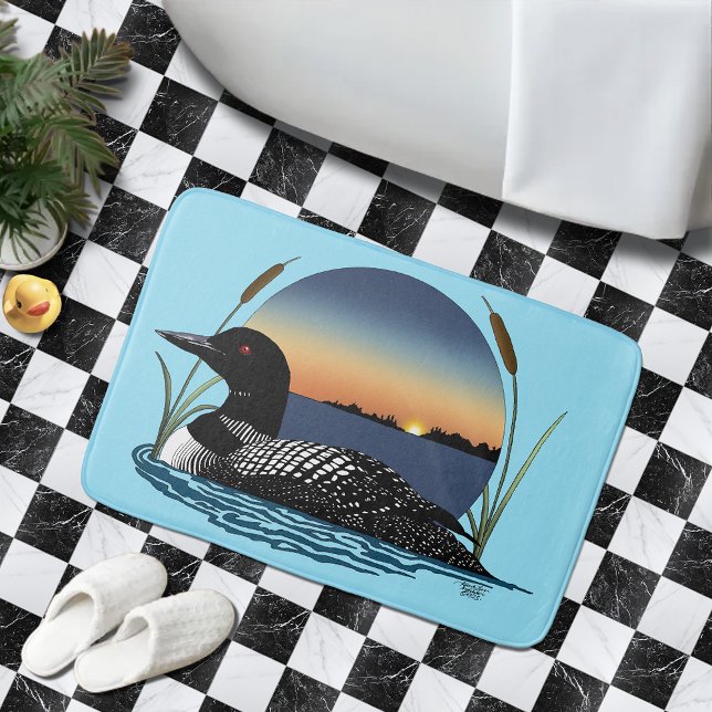 Alfombrilla De Baño Loon Sunset Blue (Subido por el creador)