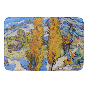 Alfombrilla De Baño Los álamos de Saint-Rémy, Van Gogh