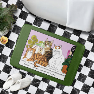 Alfombrilla De Baño Los gatos están a cargo