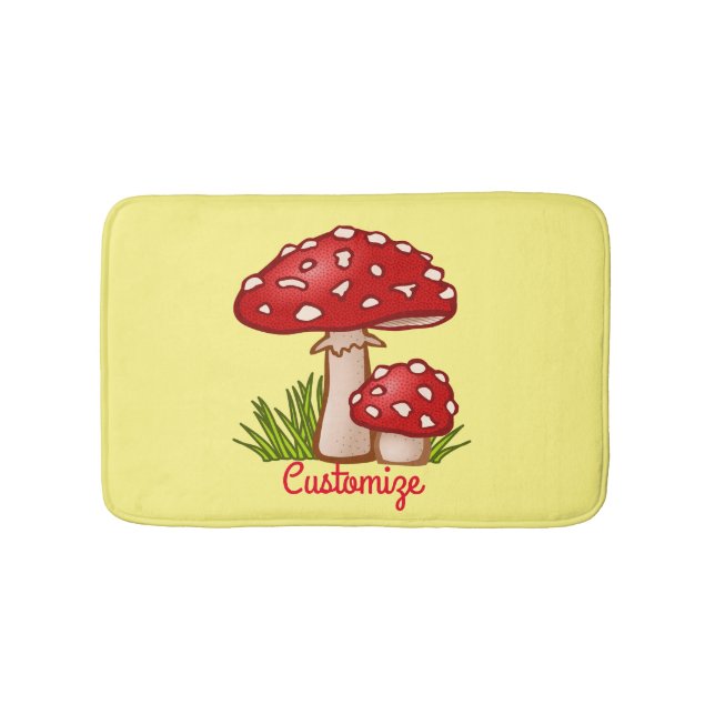 Alfombrilla De Baño Los hongos rojos de Amanita Thunder_Cove (Anverso)