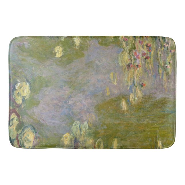 Alfombrilla De Baño Los lirios de agua de Claude Monet (Anverso)
