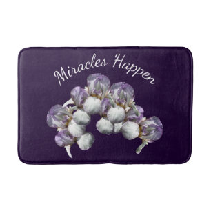 Alfombrilla De Baño Los Milagros Ocurren Iris Flores Inspiradoras