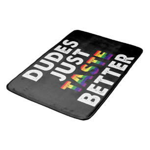 Alfombrilla De Baño Los Tipos Saben Mejor Regalo para el Orgullo Gay