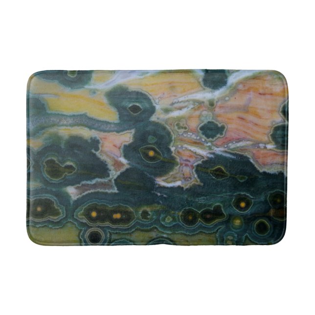 Alfombrilla De Baño Losa de Jasper Oceánico (Anverso)