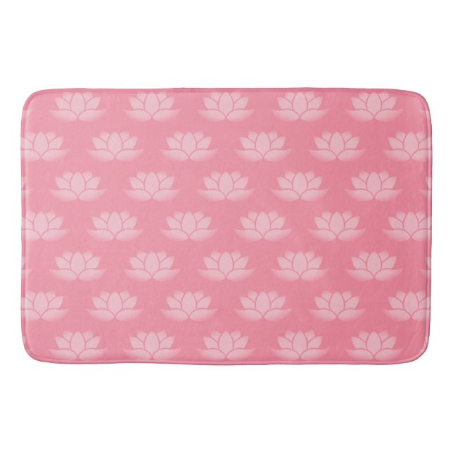 Alfombrilla De Baño Lotus rosa (Anverso)
