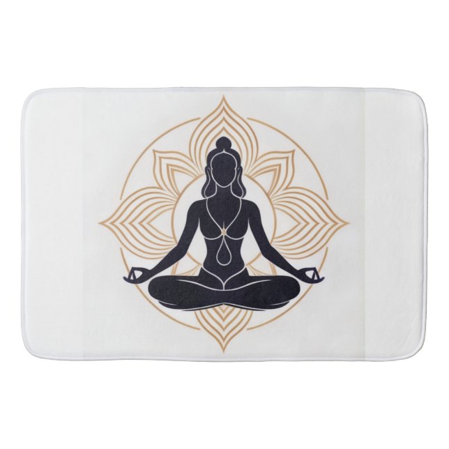 Alfombrilla De Baño Lotus Zen Bath Mat (Anverso)