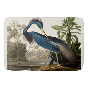 Alfombrilla De Baño Louisiana Heron, 1834, Desde los pájaros de Améric