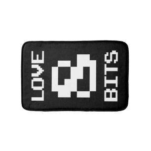 Alfombrilla De Baño Love 8 Bits