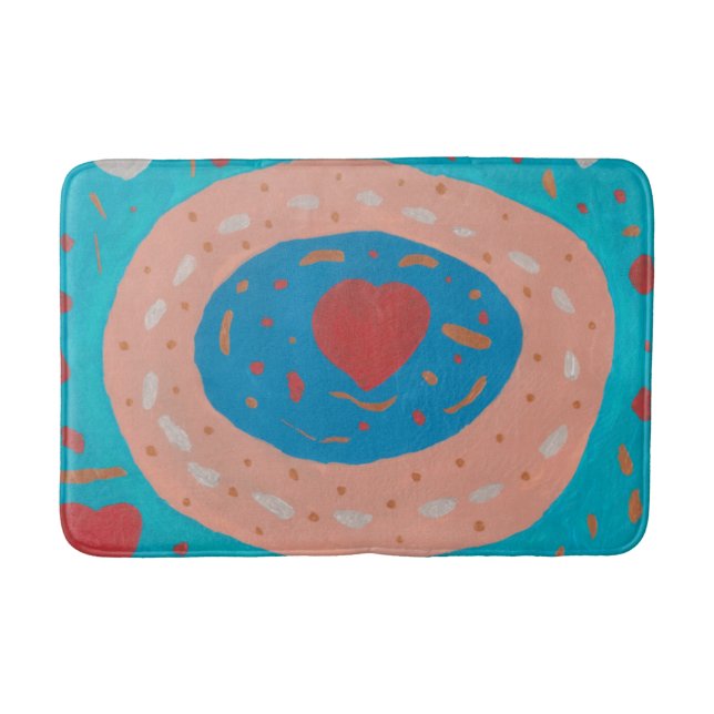 Alfombrilla De Baño Love Circles Bath Mat (Anverso)