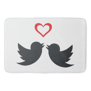 ALFOMBRILLA DE BAÑO LOVEBIRDS