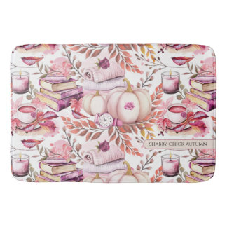 Alfombrilla De Baño Lovely Shabby Chick Autumn Pattern