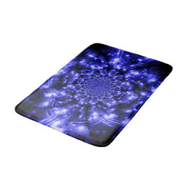 Alfombrilla De Baño Luces Azules Brillantes