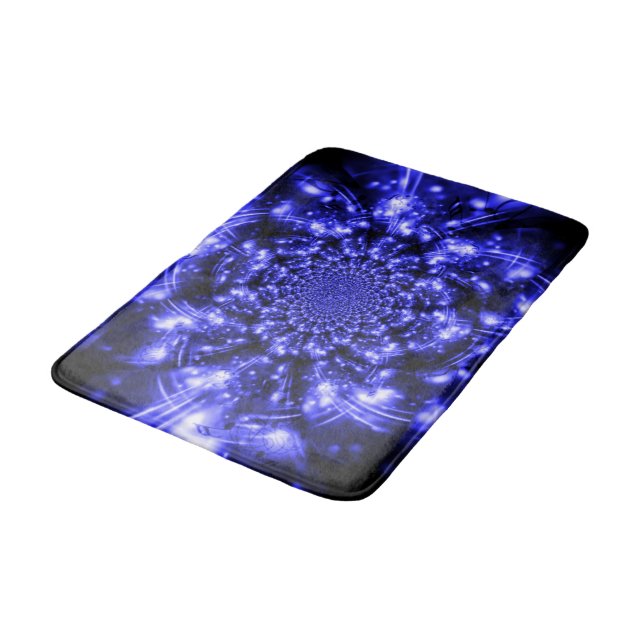 Alfombrilla De Baño Luces Azules Brillantes (Angular)