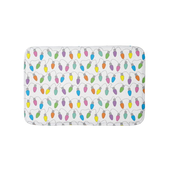 Alfombrilla De Baño Luces de navidad (Anverso)