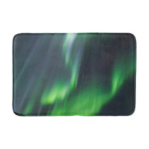 Alfombrilla De Baño Luces del Norte brillando   Norte de Islandia