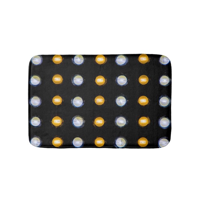 Alfombrilla De Baño Luces LED, cerrar fondo abstracto. (Anverso)