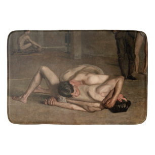 Alfombrilla De Baño Luchadores (de Thomas Eakins)