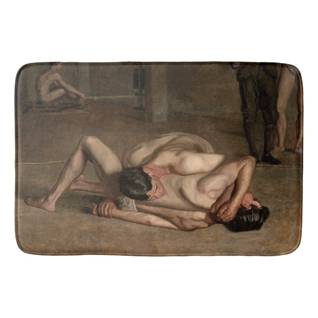 Alfombrilla De Baño Luchadores (de Thomas Eakins) (Anverso)