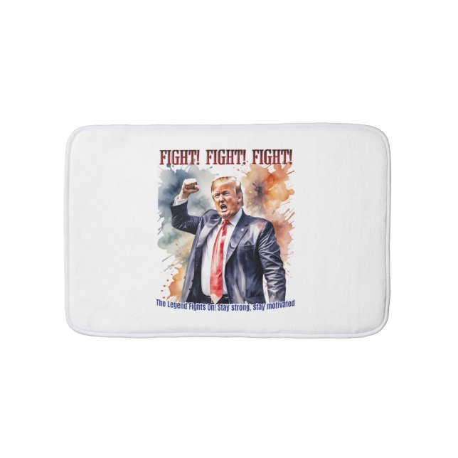 Alfombrilla De Baño ¡Luchar! ¡Luchar! ¡Luchar! Leyenda de Trump (Anverso)