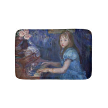 Lucie Leon tocando el piano (de Berthe Morisot)