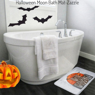 Alfombrilla De Baño Luna de Halloween