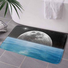 Alfombrilla De Baño Luna sobre el océano