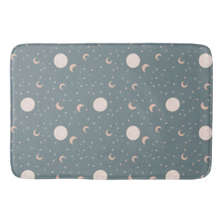 Alfombrilla De Baño Luna y estrellas - azul
