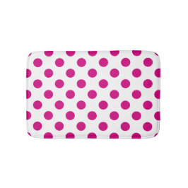 Alfombrilla De Baño Lunares fucsia