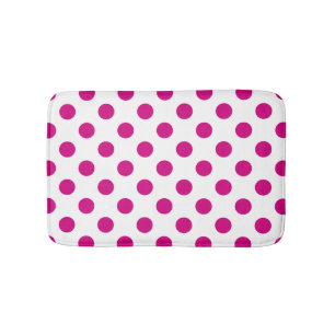 Alfombrilla De Baño Lunares fucsia